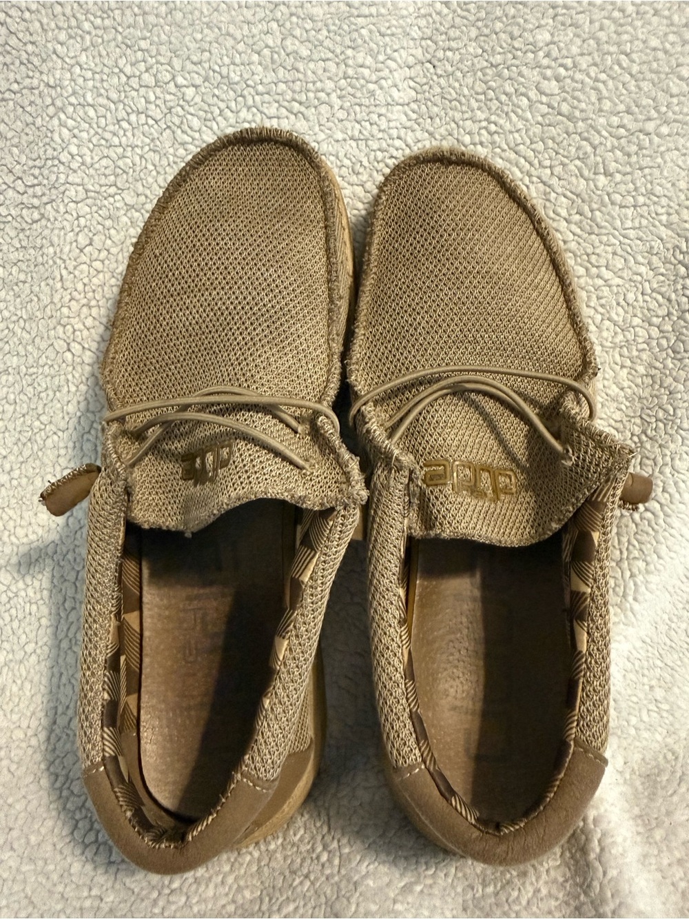 Casual Men's Hey Dude Slip-On Shoes in Tan